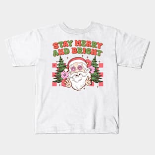 Stay Merry and Bright Kids T-Shirt